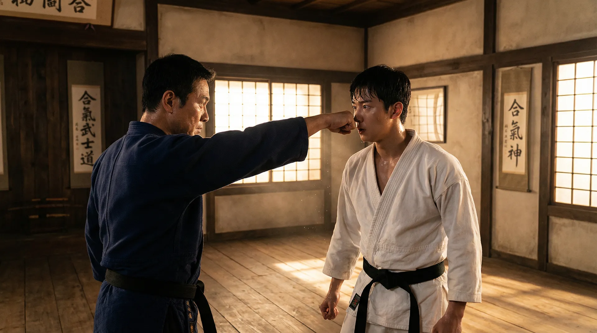 今日大赛 羽量级寸止技巧展示对决